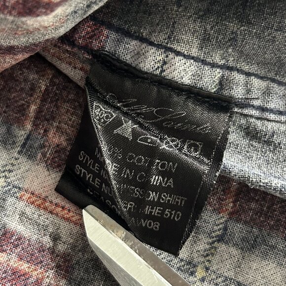 AllSaints Wesson Plaid Shirt ASO Harry Potter - Picture 6 of 7